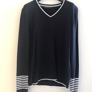 Brooks Brothers v-neck cotton blend sweater